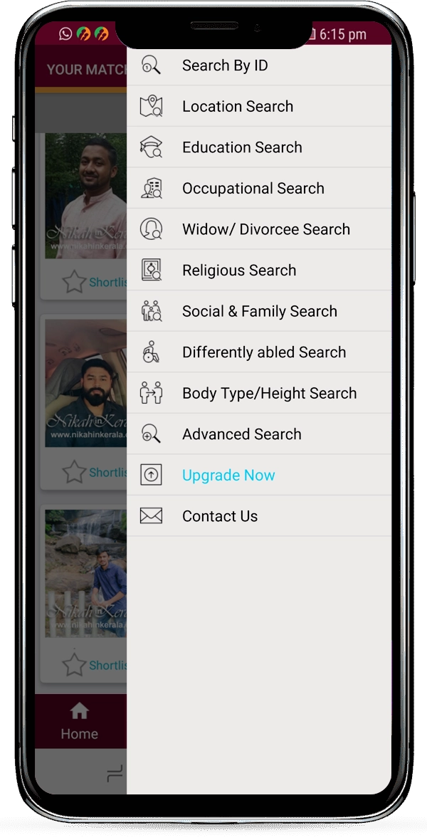 Karnataka Nikah Muslim Matrimony App - Advanced Search Filters for Halal Matchmaking